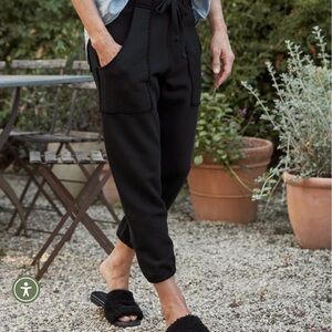 Frank & Eileen EAMON Triple Fleece Black Joggers